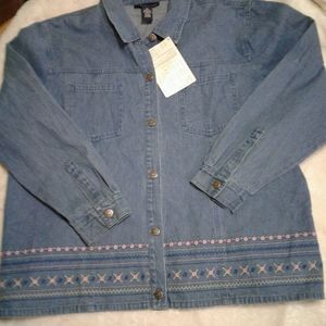 DENIM & CO women's Jean jacket 2x